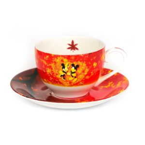 Mickey and Minnie Autumn Fine China Cup and Saucer