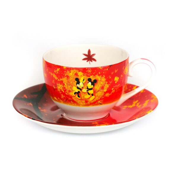 Mickey and Minnie Autumn Fine China Cup and Saucer