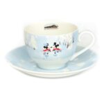 Mickey and Minnie Winter Fine China Cup and Saucer